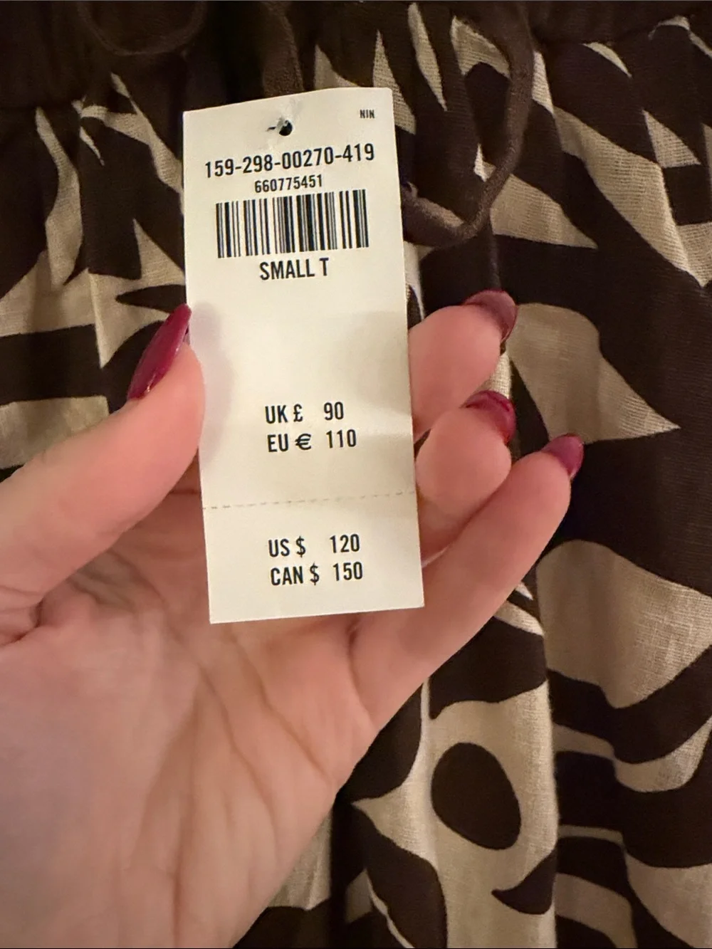 NWT Abercrombie & Fitch Tie-Back Babydoll Maxi Dress Size Small TALL
